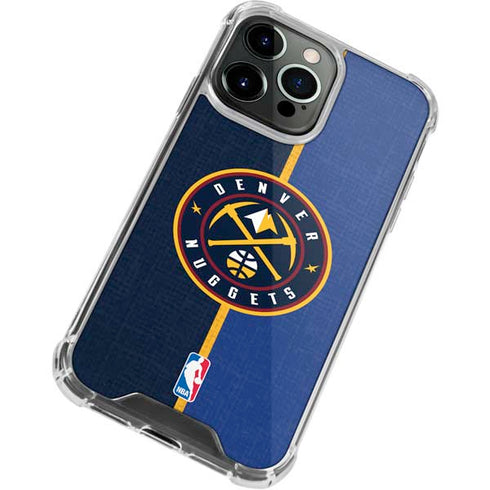 NBA Denver Nuggets Canvas iPhone 14 Pro Clear Case