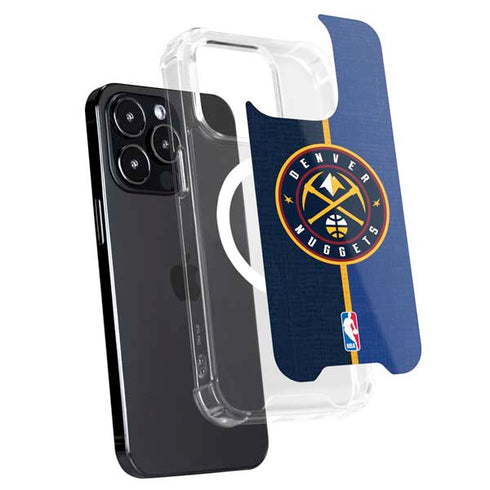 NBA Denver Nuggets Canvas iPhone 15 Pro MagSafe Case