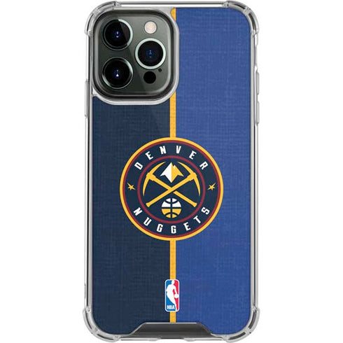 NBA Denver Nuggets Canvas iPhone 14 Pro Max Clear Case