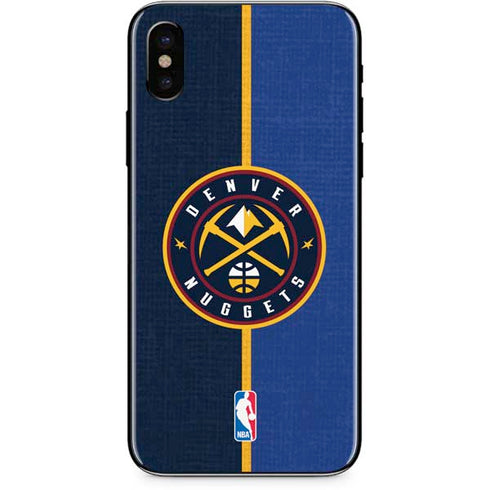 NBA Denver Nuggets Canvas iPhone X Skin