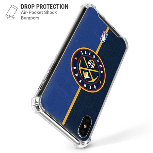NBA Denver Nuggets Canvas iPhone XS Max Clear Case