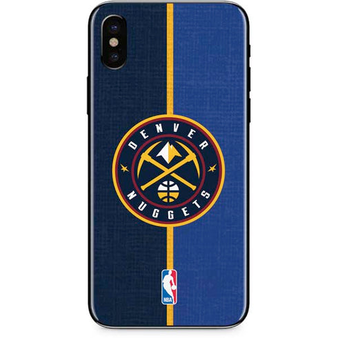 NBA Denver Nuggets Canvas iPhone XS Skin