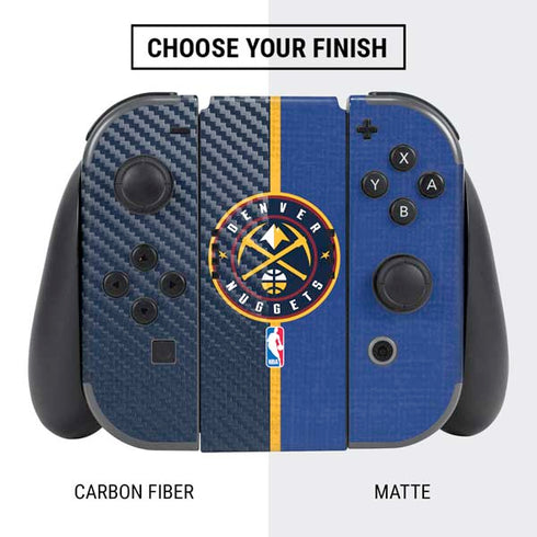NBA Denver Nuggets Canvas Nintendo Switch Bundle Skin