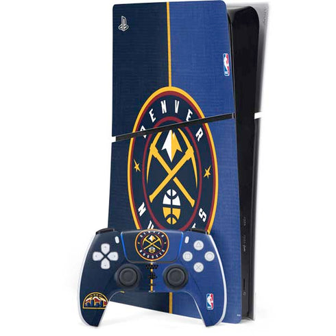 NBA Denver Nuggets Canvas PS5 Slim Digital Edition Console Skin