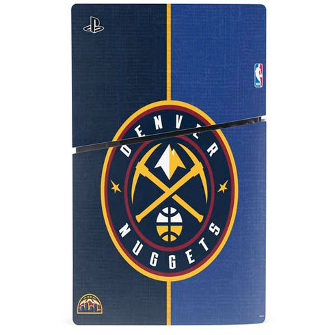 NBA Denver Nuggets Canvas PS5 Slim Digital Edition Console Skin