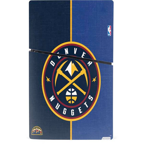 NBA Denver Nuggets Canvas PS5 Slim Digital Edition Console Skin