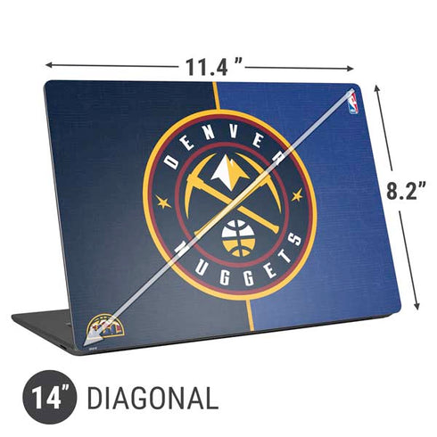 NBA Denver Nuggets Canvas Universal Laptop 14in (11.4 x 8.2in) Skin