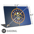 NBA Denver Nuggets Canvas Universal Laptop 14in (11.4 x 8.2in) Skin