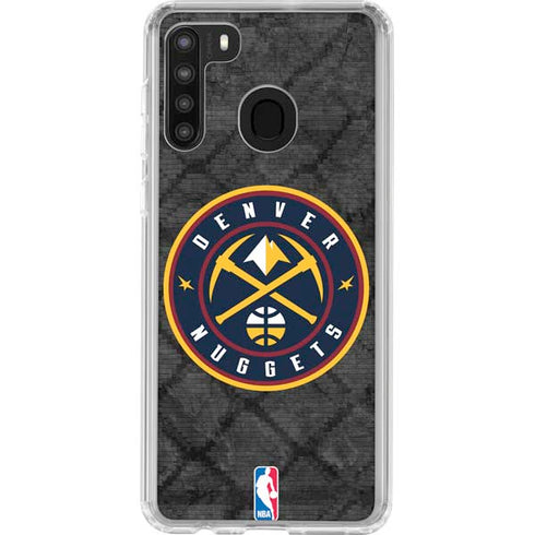 NBA Denver Nuggets Dark Rust Galaxy A21 Clear Case