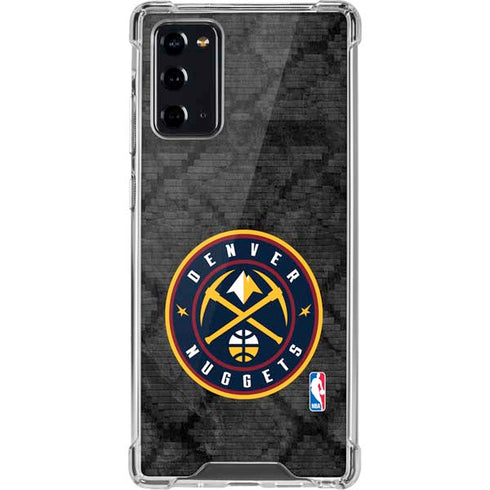 NBA Denver Nuggets Dark Rust Galaxy Note20 5G Clear Case