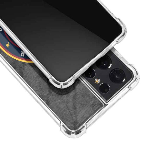NBA Denver Nuggets Dark Rust Galaxy S21 Ultra 5G Clear Case