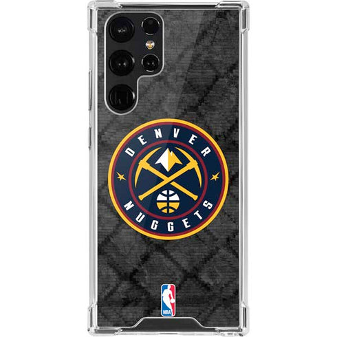 NBA Denver Nuggets Dark Rust Galaxy S22 Ultra Clear Case