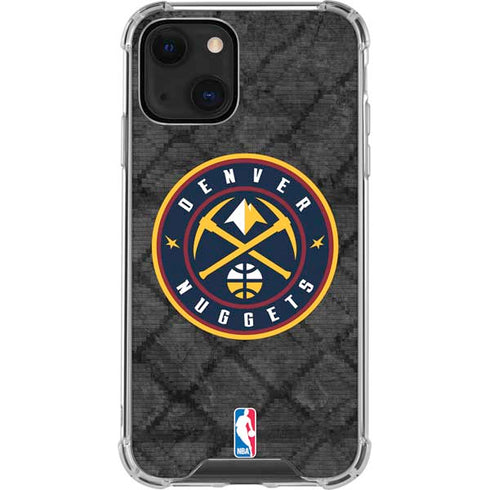 NBA Denver Nuggets Dark Rust iPhone 13 Clear Case