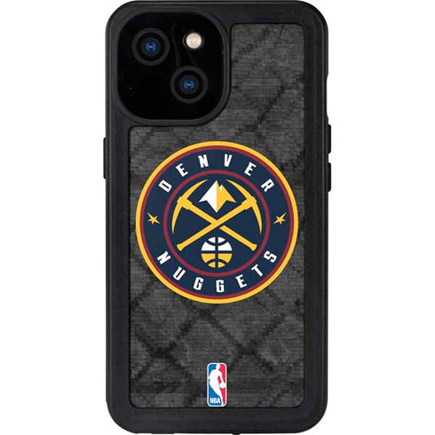 NBA Denver Nuggets Dark Rust iPhone 13 Mini Waterproof Case