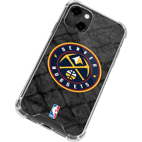 NBA Denver Nuggets Dark Rust iPhone 14 Clear Case