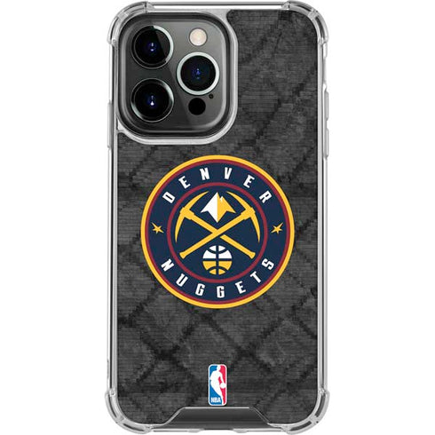 NBA Denver Nuggets Dark Rust iPhone 14 Pro Clear Case
