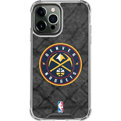 NBA Denver Nuggets Dark Rust iPhone 14 Pro Max Clear Case