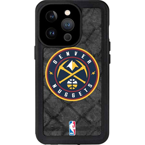 NBA Denver Nuggets Dark Rust iPhone 14 Pro Waterproof Case