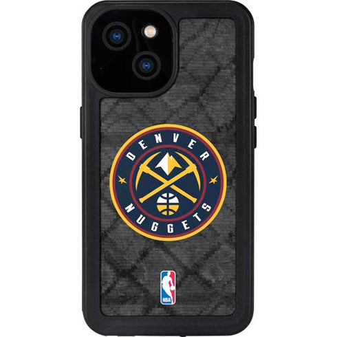 NBA Denver Nuggets Dark Rust iPhone 15 Waterproof Case