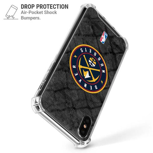 NBA Denver Nuggets Dark Rust iPhone XS Max Clear Case