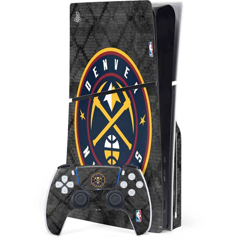 NBA Denver Nuggets Dark Rust PS5 Slim Disk Bundle Skin