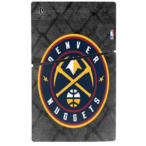 NBA Denver Nuggets Dark Rust PS5 Slim Disk Console Skin