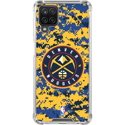 NBA Denver Nuggets Digi Camo Galaxy A12 Clear Case