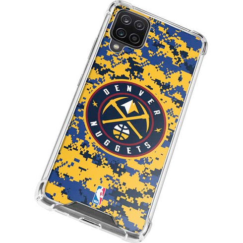 NBA Denver Nuggets Digi Camo Galaxy A12 Clear Case
