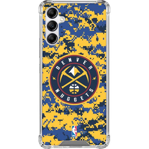 NBA Denver Nuggets Digi Camo Galaxy A14 5G Clear Case