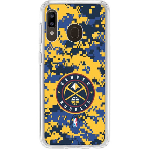 NBA Denver Nuggets Digi Camo Galaxy A20 Clear Case