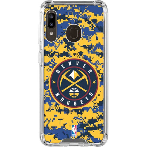 NBA Denver Nuggets Digi Camo Galaxy A30 Clear Case