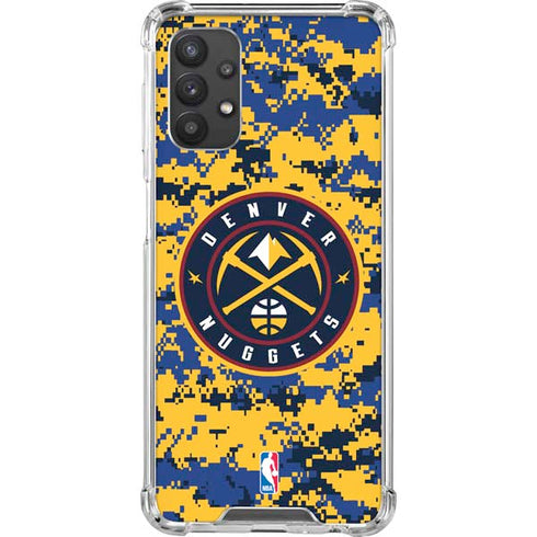 NBA Denver Nuggets Digi Camo Galaxy A32 5G Clear Case