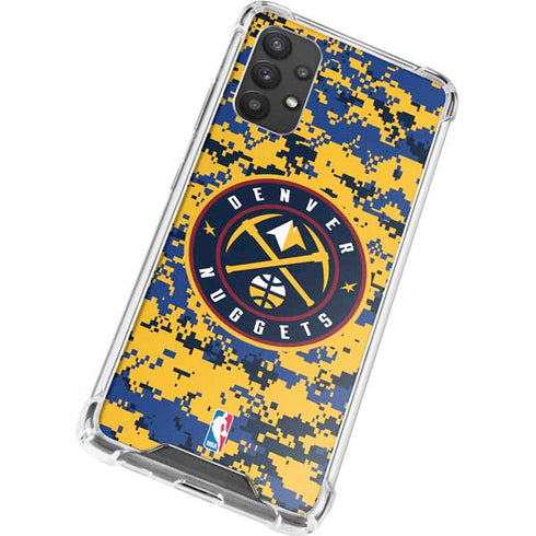 NBA Denver Nuggets Digi Camo Galaxy A32 5G Clear Case