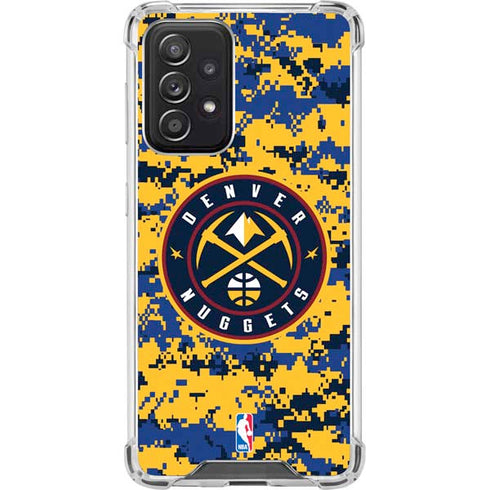 NBA Denver Nuggets Digi Camo Galaxy A52 5G Clear Case