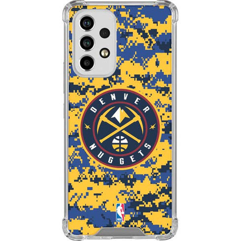 NBA Denver Nuggets Digi Camo Galaxy A53 5G Clear Case