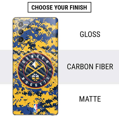 NBA Denver Nuggets Digi Camo Galaxy Note20 5G Skin