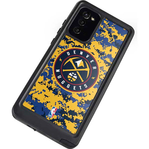 NBA Denver Nuggets Digi Camo Galaxy Note20 5G Waterproof Case