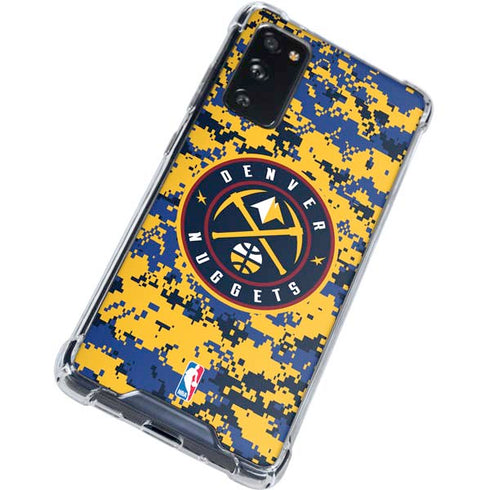 NBA Denver Nuggets Digi Camo Galaxy S20 FE Clear Case