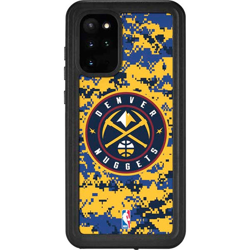 NBA Denver Nuggets Digi Camo Galaxy S20 Plus Waterproof Case