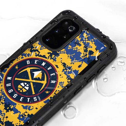 NBA Denver Nuggets Digi Camo Galaxy S20 Plus Waterproof Case