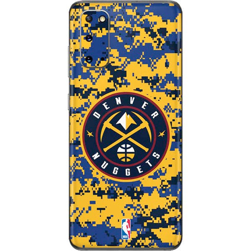 NBA Denver Nuggets Digi Camo Galaxy S20 Skin