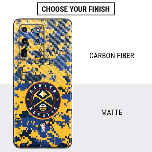 NBA Denver Nuggets Digi Camo Galaxy S20 Ultra 5G Skin