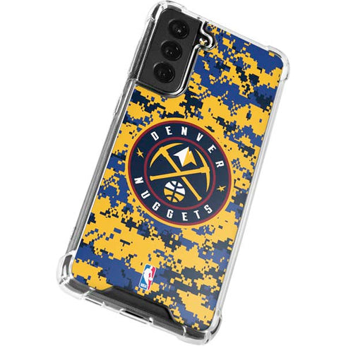 NBA Denver Nuggets Digi Camo Galaxy S21 FE Clear Case