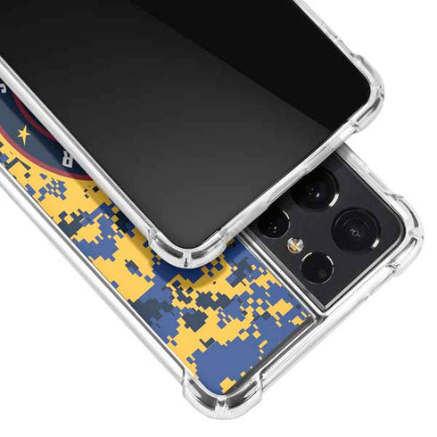 NBA Denver Nuggets Digi Camo Galaxy S21 Ultra 5G Clear Case