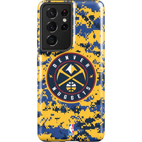 NBA Denver Nuggets Digi Camo Galaxy S21 Ultra 5G Pro Case