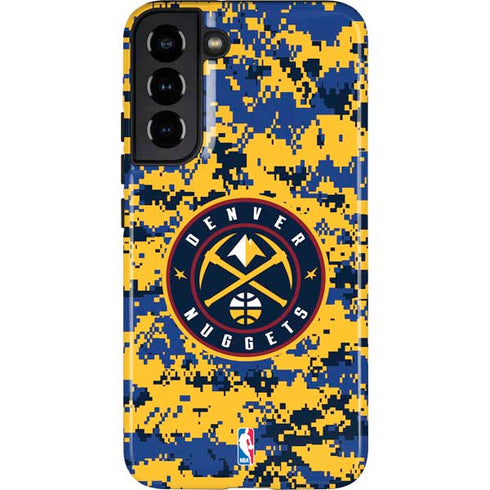 NBA Denver Nuggets Digi Camo Galaxy S22 Plus Pro Case