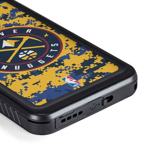 NBA Denver Nuggets Digi Camo Galaxy S23 Plus Waterproof Case