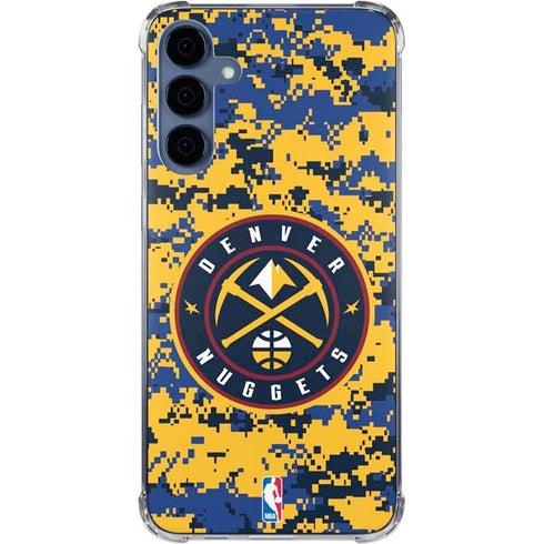 NBA Denver Nuggets Digi Camo Galaxy S24 Clear Case