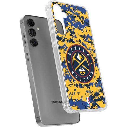 NBA Denver Nuggets Digi Camo Galaxy S24 Plus Clear Case