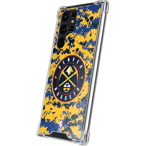NBA Denver Nuggets Digi Camo Galaxy S24 Ultra Clear Case